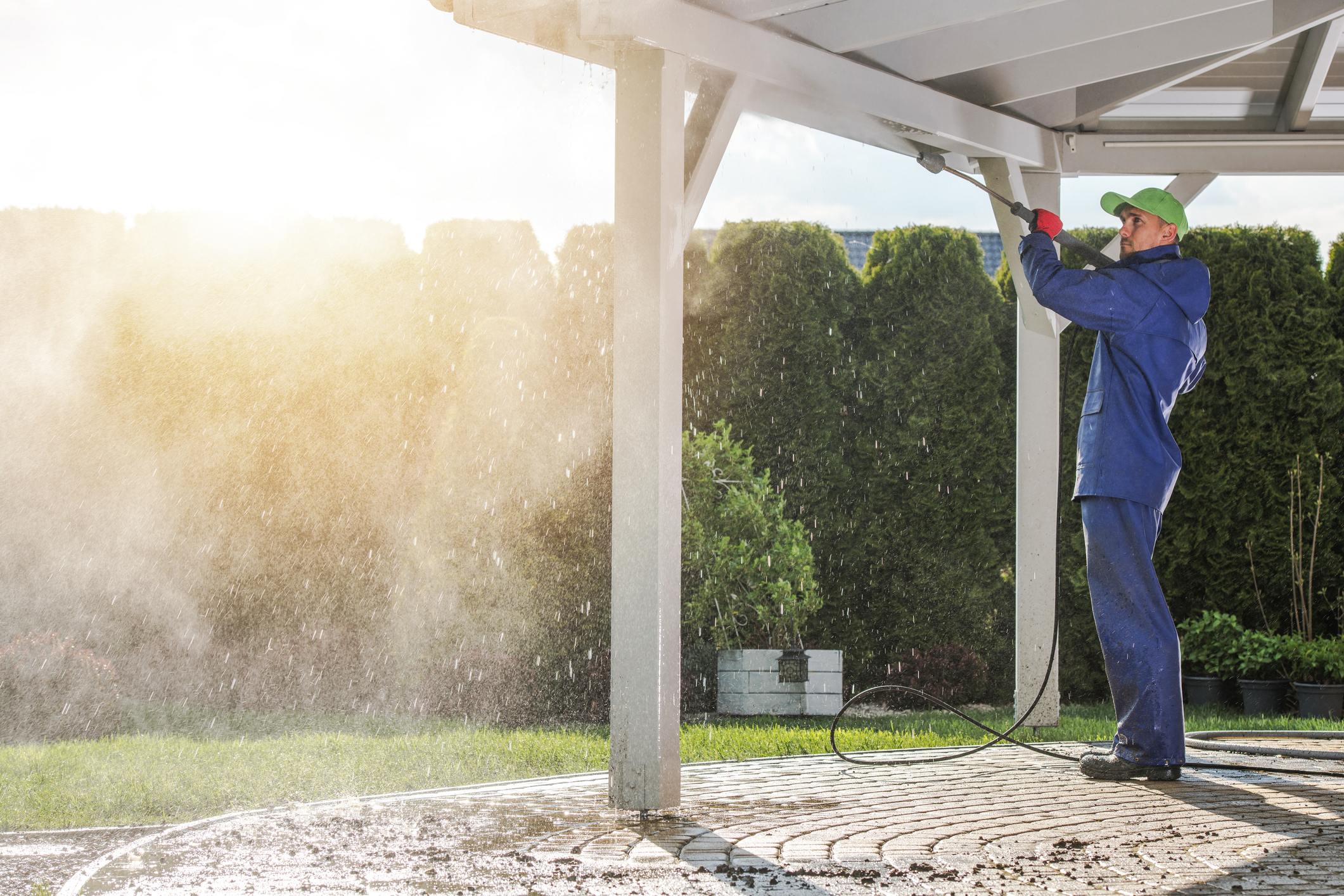 Professional patio and outdoor area pressure cleaning, Sunshine Coast